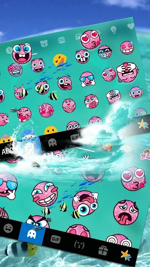 Sea Surfing Keyboard Theme Screenshot 1