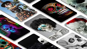 Skull wallpapers 4k background Screenshot 1