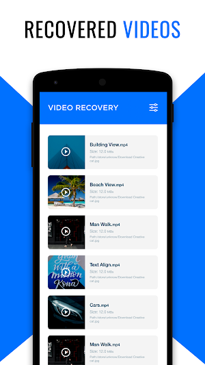 Deleted video recovery: Photos, Data recovery Screenshot 3