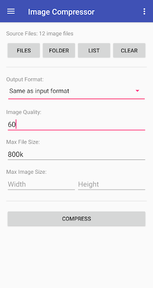 Image Compressor Screenshot 0