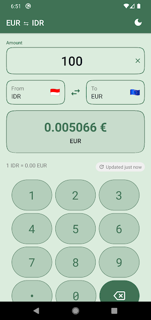 EUR to IDR Converter Screenshot 2