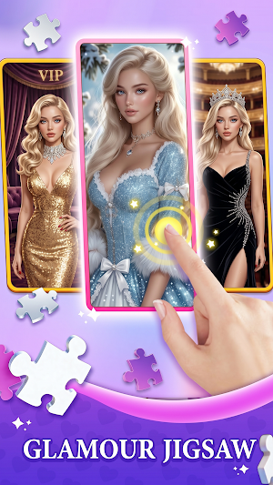 Glamour jigsaw Girls Color Fan Screenshot 2