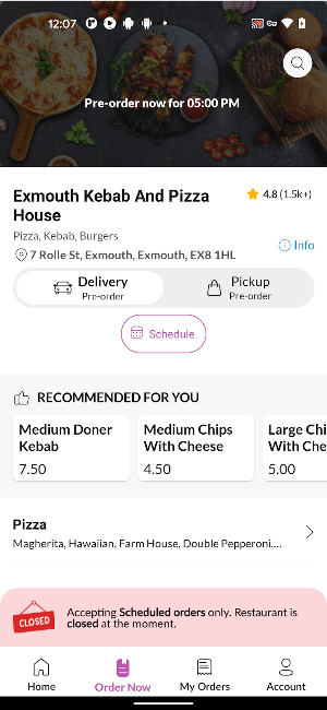 Exmouth Kebab And Pizza House Screenshot 2
