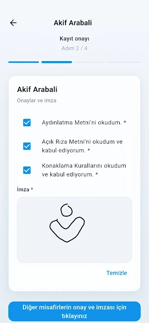 Veboni Registration Card Screenshot 2