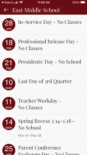 East Middle School Screenshot 1