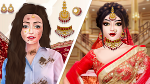 ASMR Indian Bridal Makeup Game Screenshot 1