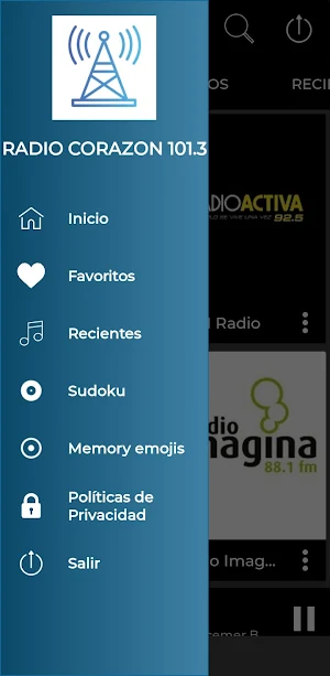 Radio Corazon 101.3 FM chile Screenshot 0