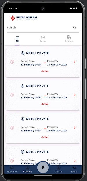 UNITED GENERAL INSURANCE Screenshot 2