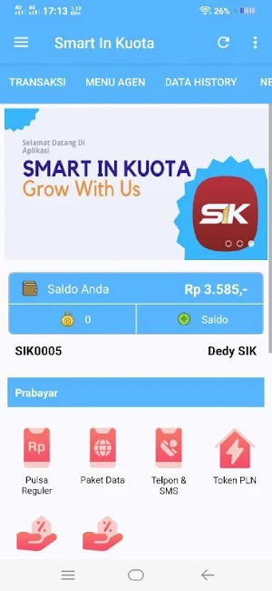 SIK - Pulsa dan PPOB Screenshot 1
