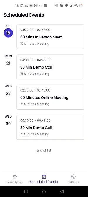 SchedulingKit Screenshot 3