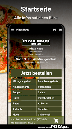Pizza Haus Wesseling Screenshot 1