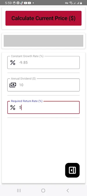 Const Growth Rate Calculator Screenshot 2