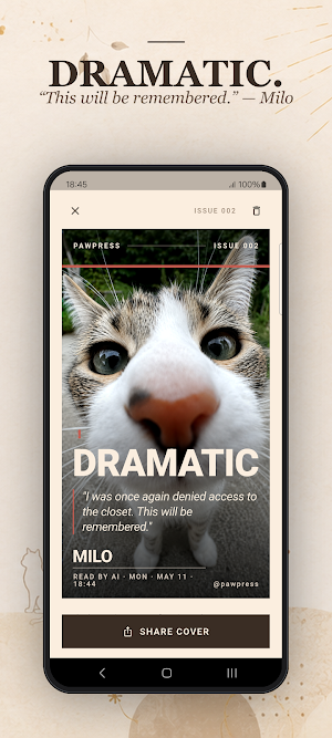 Pawpress: Pet Mood Magazine Screenshot 1