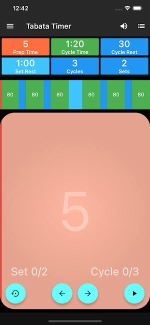 Tabata EMOM Timer Screenshot 1