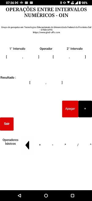 Op. Intervalos numéricos Screenshot 1