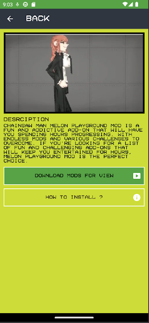 Melmod Chainsaw Man For Melon Screenshot 3
