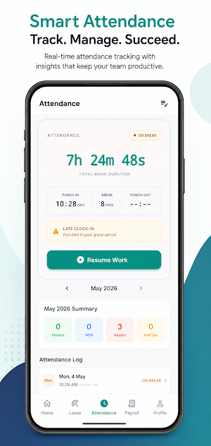 SaachiHRMS - HR & Payroll App Screenshot 0