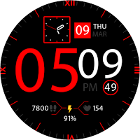 Key033 Hybrid Watch Face