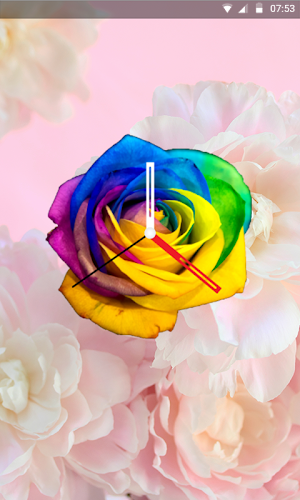 Rose Clock Live wallpaper Screenshot 2