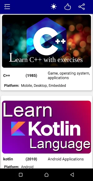 Learn programming languages Screenshot 0