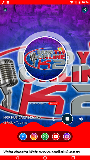 K2 Radio y Tv online Screenshot 1
