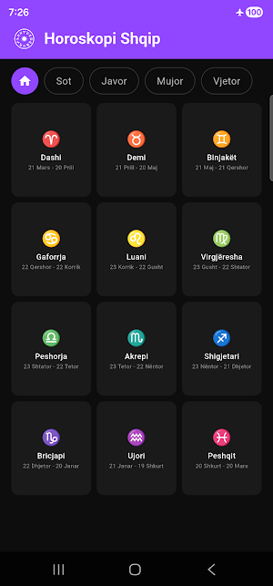 Horoskopi Shqip Screenshot 0
