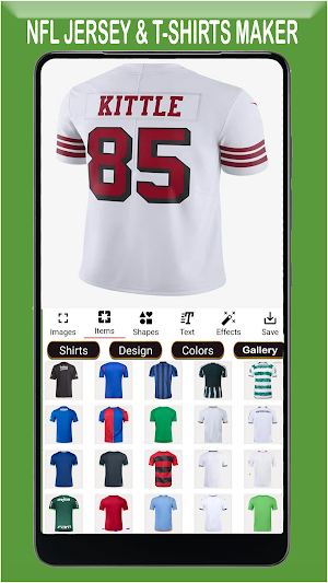 NFL jersey Maker - T-Shirts Screenshot 3