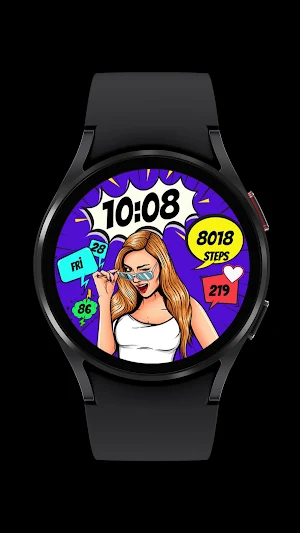 Pars Sweet Lady Watch Face Screenshot 0