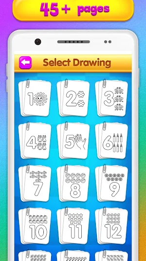 Alphabet & Numbers Drawing Book For Kids Screenshot 1
