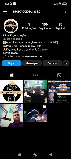 RÁDIO FOGO E UNÇÃO Screenshot 1