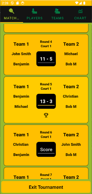 PadelScore Screenshot 2
