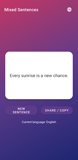 Mixed Sentences Screenshot 0