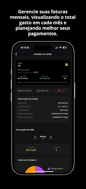 Meus Cartões - Controle Fatura Screenshot 3