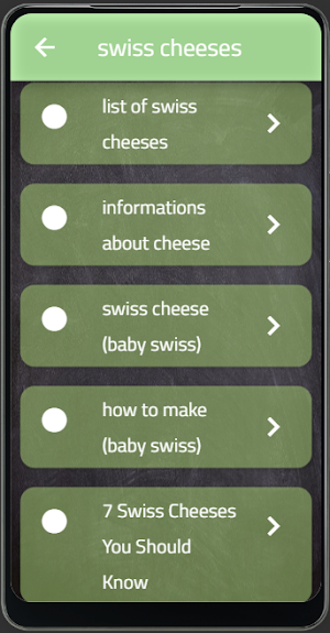 swiss cheeses Screenshot 0