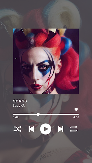 Lady Gaga Music Player Screenshot 2