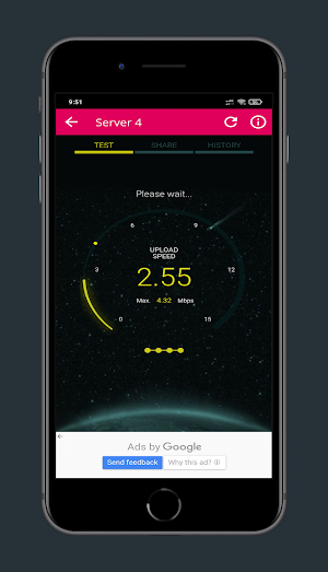 Speed Test Internet - 4 Server Screenshot 3
