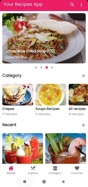 Recipes from around the world Screenshot 2