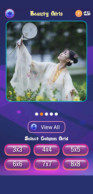 Girls Photo Puzzles Slide Game Screenshot 1