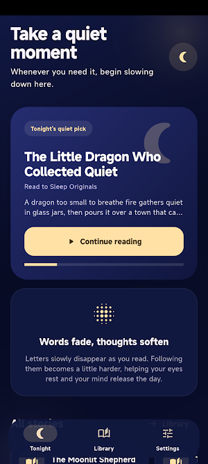 Read to Sleep: Fading Text Screenshot 2