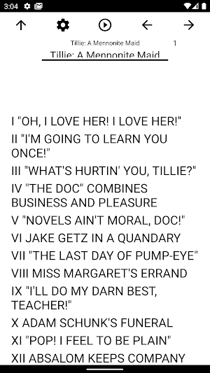 Book, Tillie: A Mennonite Maid Screenshot 0