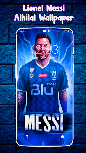 Lionel Messi Alhilal Wallpaper Screenshot 1