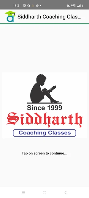 Siddharth Coaching Classes MyClassAdmin App Screenshot 0