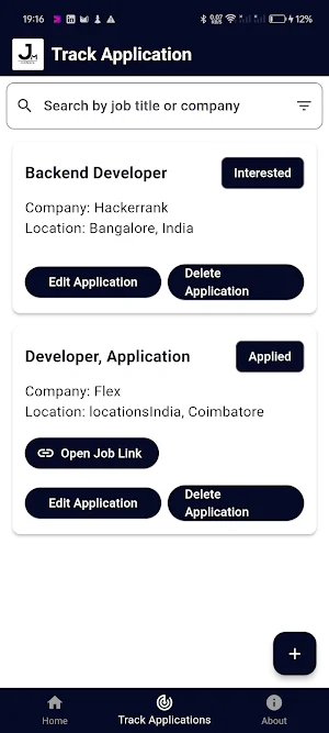 JobMate: Job tracker & Career Screenshot 3