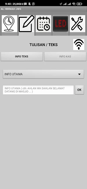 JWS AL HIKMAH WIFI TAB Screenshot 1