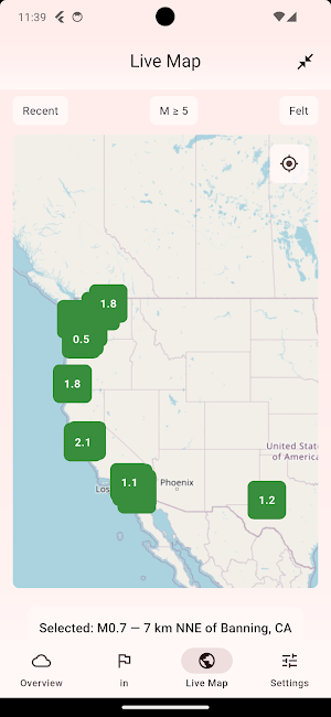 GeoQuake Alerts Screenshot 2