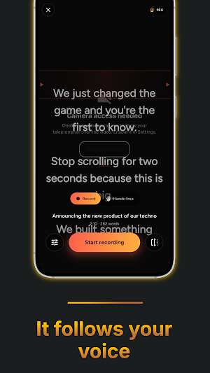 OneTake: AI Teleprompter Screenshot 2