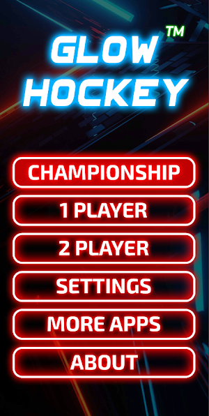 Glow Hockey Neon Challenge Screenshot 1