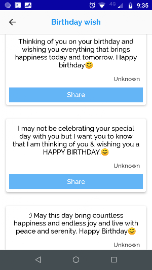 Birthday Wishes Screenshot 3