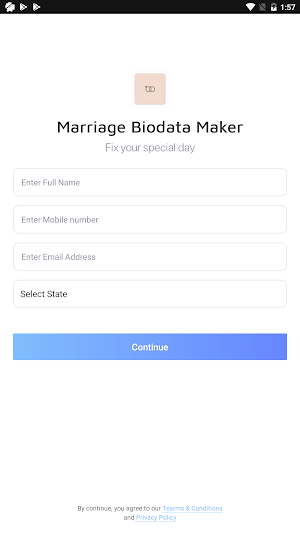 Marriage Biodata Maker Screenshot 0