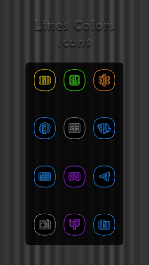 Vertical Colors Lines Icons Screenshot 2